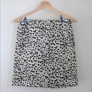LOFT Leopard Print Skirt